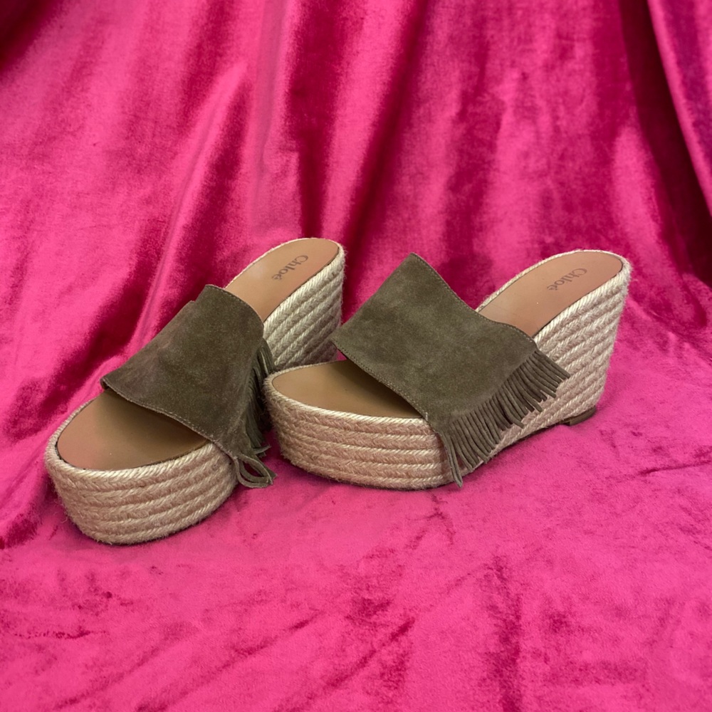 Chloé | Vintage Suede Fringe Wedges